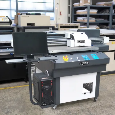 handheld printer for bottles for machines for small businesses with Xp600 Heads uv flatbed printer 6090