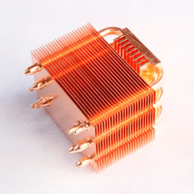 Custom Electronic Zipper CPU Cooler pcb Heat Sink Cooper Skived Fin Heat Sink Heatpipe Heatsink