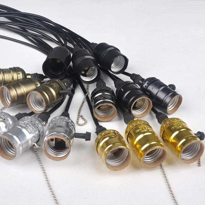 E26 E27 Light Bulb Socket Antique Retro Brass LED LamopHolders Vintage Bulb Base Holder Lighting Accessories
