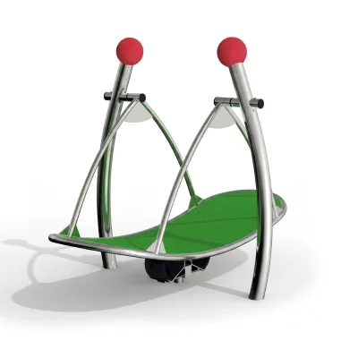Commercial Outdoor Playground Stainless Steel Spring Rocker Kids Double Seats Seesaw Amusement Equipment Park Kindergarten