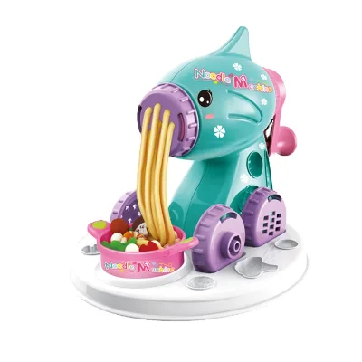 2023 Educationcal Toy Plasticine Modeling Diy Clay Toy, Colorful Noodle Machine Play Dough Tool Kitchen Toy Set