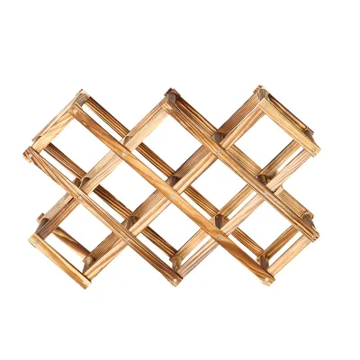 Detachable Glasses Storage Rack Spilled Wine bottle Holder Display Stand Wooden Wine Holder