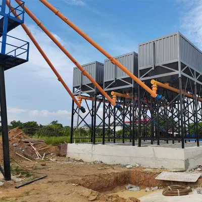 Hot Selling HZS75 Concrete Mixing Station Easy Operation Construction Machine