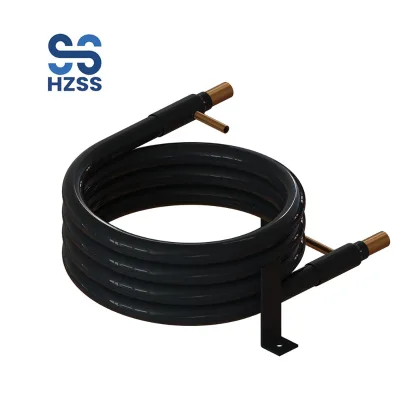 HZSS High Efficiency Coaxial Heat Exchanger with Insulation Intercambiador Coaxial Cold Hot Water Chiller Heat Exchanger