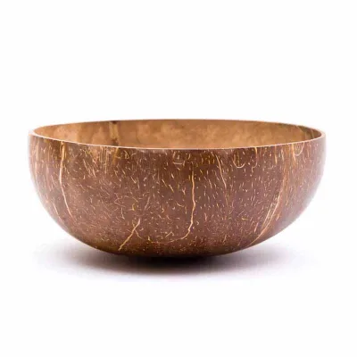 Regular Original Coconut Bowl Bouddha Bowl White Lacquer Coconut Smoothie Bowl