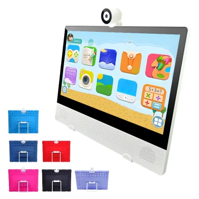 15.6 Inch Kids Learning Smart TV Android OS Televiseur Touch Screen White Cabinet for Young Children's Educational Entertainment