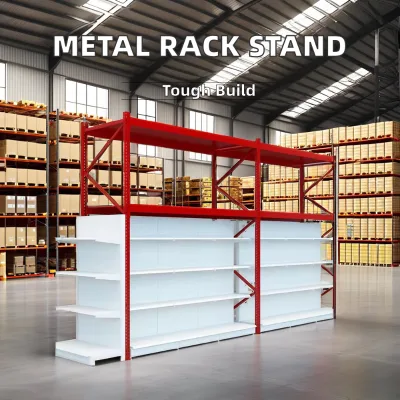 China Manufacturer Steel Wire Shelving Stacking Rack Industrial Warehouse Storage Racks Strong Load-bearing Easy Installation