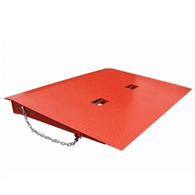Easily Foldable Container Ramp Supports 6.5 Tons Lock Chains for Stable Use Demanding Loading Material Handling Equipment