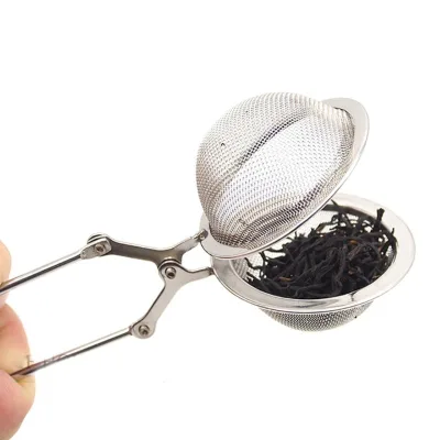 OEM Tea Ball Infuser In Mesh Tea Strainer Filter with Handle Stainless Steel Tea Mesh Ball Filter