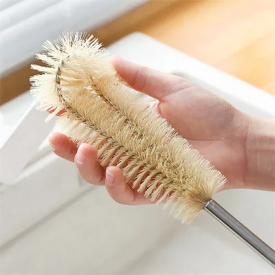 Nylon Cup Brush Wooden Handle Cleaning Baby Water Bottles Brush Premium Bottle Cleaning Brush