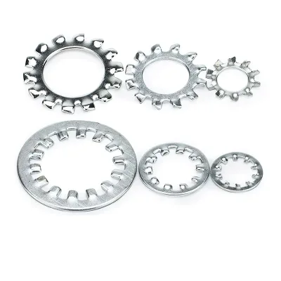304 Stainless Steel DIN6797A Outer Tooth Shape Non-slip Gasket Washer Lock Gasket M2.7-M31