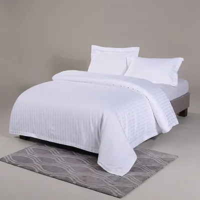 Custom Hotel Bedding Set  Cotton Duvet Cover Down Alternativel  Pillow  Flat Ftiited Sheet Comforter Quilt Mattress Topper