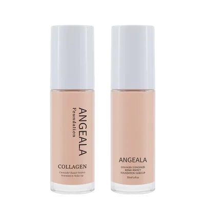 Angeala Wholesale OEM&ODM Moisturizer Natural Concealing Pore Refine Collagen Concealer Repair Perfect Foundation Makeup