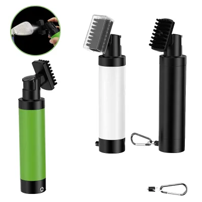 Golf Club Cleaning Brush Water Spray Bottle Portable Nylon Bristles Custom Logo Wholesale Golf Cleaner Tool Anti Leak