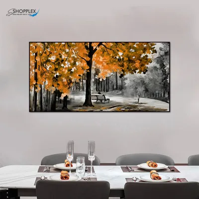 Large Modern Minimalist Tree of Life Oil Painting on Canvas Colorful Abstract Texture Custom Painting for Large Decor