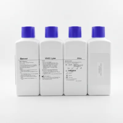 Genvet Veterinary Instrument Hematology Reagent Lyse Diluent Cleanser for CBC Analyzer VH30