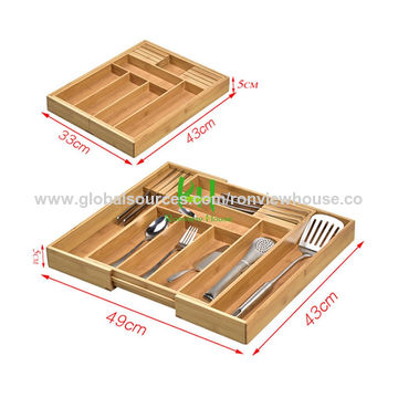 Bamboo makeup organizers Bamboo Drawer Organizer Storage Box Closet drawer organizers Desktop drawer