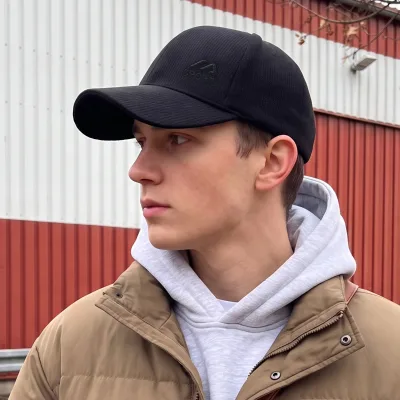 New Cross-Border Men's Polyester Baseball Cap with Fleece Lining Thickened Design 6-Panel Adjustable Winter Casual Sports Hat