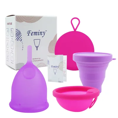 Latex Free Menstrual Cup Women Reusable Period Cup Cute Silicone Menstrual Cup