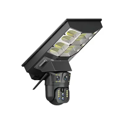 AI Solar Video Camera Dome Motion Detection Voice Recording Tracking 4G Remotely Viewing 360 Degree