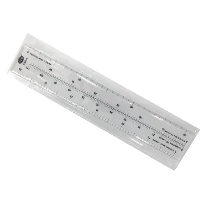 Aviation 24cm Scale Ruler for Pilots Students Outside Edges Respectively Read 0-60nm CYA CSR-1
