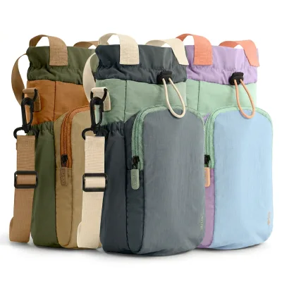 Trending Multi Functional Casual Water Bottle Sling Bag Crossbody Carrier with Storage Pocket for Outdoor Running Cycling