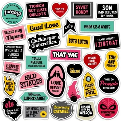 Funny Waterproof Stickers for Adults - Sarcastic Dcals for Water Bottles, Laptops  More