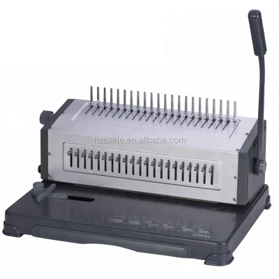 WD-2088C) Office Hot Sale Manual Plastic Comb Binder Strip Comb Binding Machine