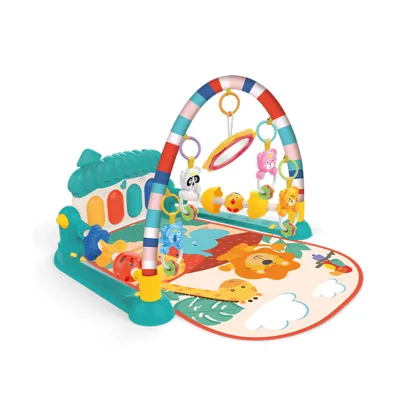 Foldable Infant Baby Care Gym Mat Padded Korea Play Mat Music Folding Large Baby Gym with Play Mat