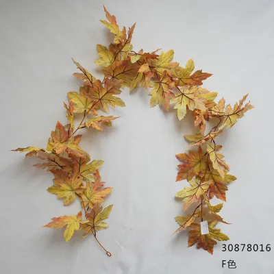 3D printing 170cm Artificial  Maple Leaves artificial flower vine artificial hanging strip decoration