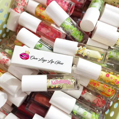 Private Label Glossy Lip Plump Lip Care Oil Vegan Organic Fruit Flavor Vitamin E Moisture Lip Oil