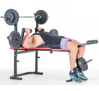 Multi-Function Home Gym with Weight Stack and Weight Bench for Home Workouts