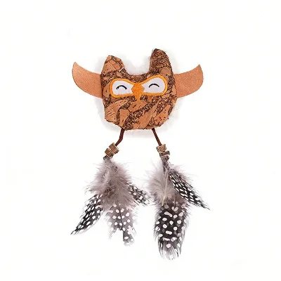 Mori Cork Series Catnip Feather Cat Teaser Toy Boredom Relief Teeth Cleaning Interactive Play Pet Toy