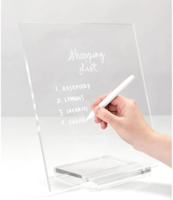 Tabletop Acrylic Dry Erase Memo Writing Board