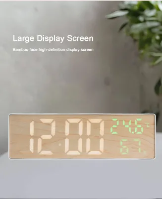 Modern Design Led Colorful Desk Clock Digital for Living Room with Temperture/Date/Snooze Led Digital Clock