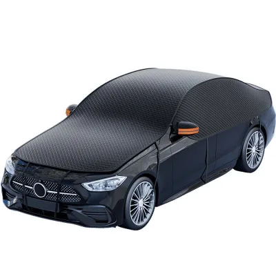 Universal High Quality Car Front Windshield Shades Anti-Frost Anti-Sun Oxford Cloth Laser Titanium Silver Foldable Snow Cover