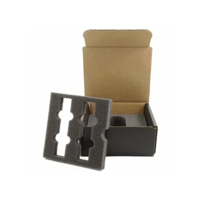 Custom Logo Black Velvet Paper Magnetic Gift Box With Foam Insert for Jewelry Cosmetics Packaging
