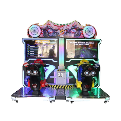 2 Players Motor Racing Simulator Game Machine Age 6+ 1 Year Warranty 220v Metal Wooden Cabinet 1 Year Amusement Function Board