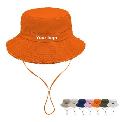 Hot Sale Customized Solid Color Light Plate Cotton Wide Brim Fisherman Hat Wholesale Spring Summer Casual Soft Outdoor Hats