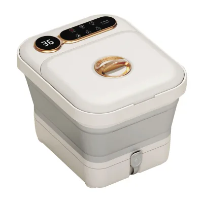 Digital Touch Screen Foldable Automatic Foot Bath Massager Promote Blood Circulation Fully Automatic Electric Massage Foot Bath
