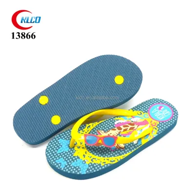 Hot Sell Custom Printing slippers OEM Fancy Strap Kids Girl's Flip Flops