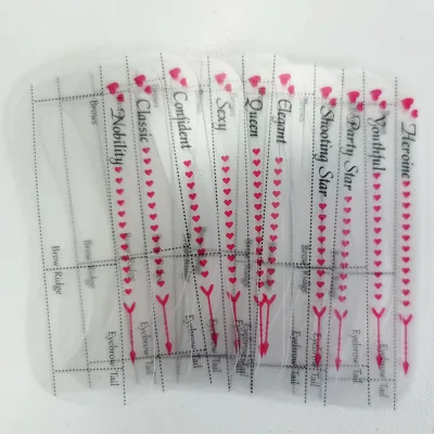2023 Waterproof Plastic Eyebrow Shaping Stencils Eyebrow Grooming Stencil Kit Shaping Templates Tool
