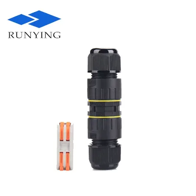 Built-in Terminal Outdoor Cable Connector Wire Connecting Terminal Block Tube Junction Box Waterproof IP68