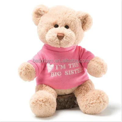 Promotional Custom logo Plush Toy Bear with t Shirt Soft Stuffed Plush Custom Teddy Bear