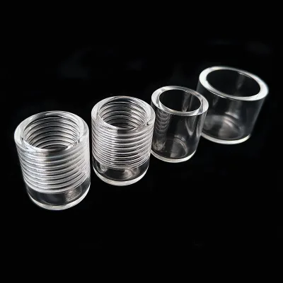 Manufacturer Custom High Quality Clear Fused Silica Round Bottom Quartz Glass Test Tube With Thread
