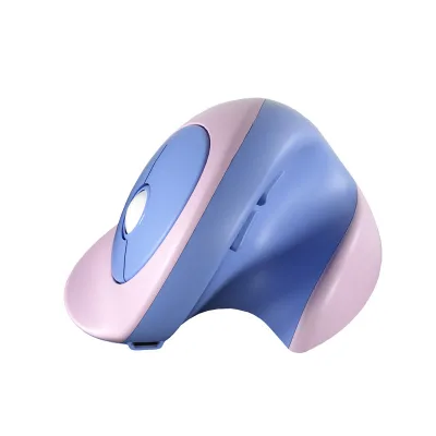 Vertical Silent Mouse Energy Saving Mouse Dual-Mode Quiet Click Mouse Mini Rechargeable Computer Mouse Ergonomic Wireless