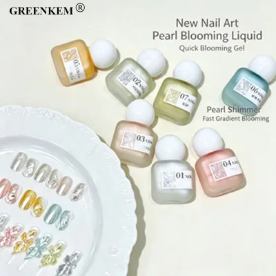 Pearl Metallic Silver Shimmer Gradient Fast Blending Manicure Accessory Nail Art Paint Gel