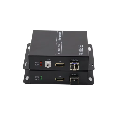 HD Video & Audio 4k*2k Optical Extender CCTV Fiber Optic Media Converter with 20KM Range Video Splitters & Converters
