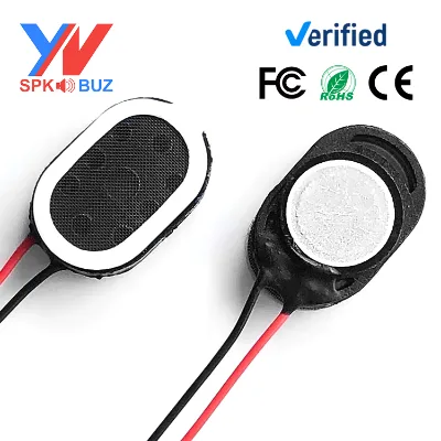 Factory Customize 1510 15*10MM 8Ohms0.5W Elliptical Dynamic Speaker Plastic Magnetic Wired Speaker for Voice Prompt Broadcasting