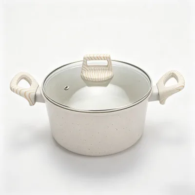 Large Capacity Durable Nonstick Aluminum Cookware Pot Casserole with Induction Bottom Bakelite Handle Kitchen accessories